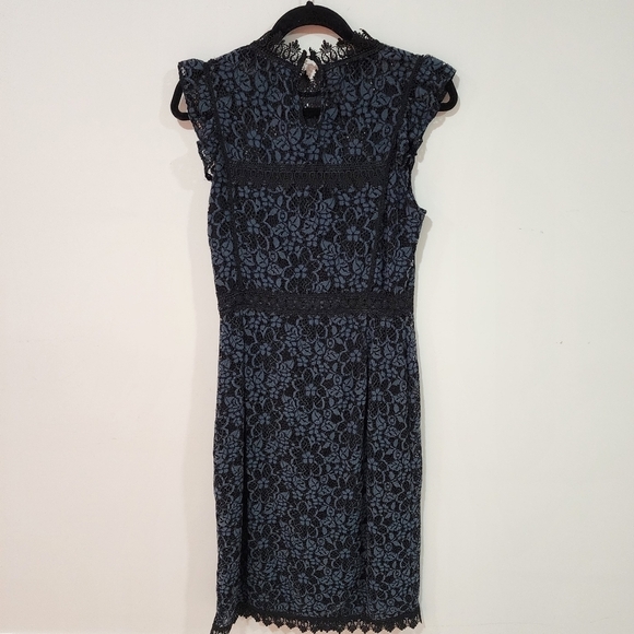 Zara contrasting lace dress, size M, green - Picture 5 of 7